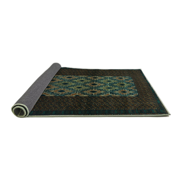 Sideview of Persian Turquoise Traditional Rug, tr1752turq