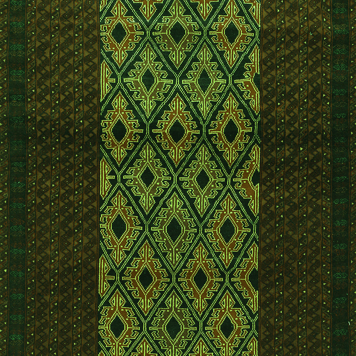 Serging Thickness of Machine Washable Persian Green Traditional Area Rugs, wshtr1752grn
