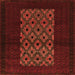 Serging Thickness of Persian Orange Traditional Rug, tr1752org