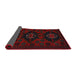 Sideview of Traditional Charcoal Black Persian Rug, tr1753