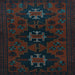 Square Machine Washable Persian Light Blue Traditional Rug, wshtr1753lblu