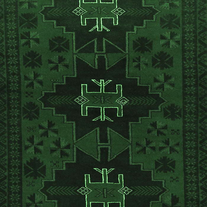 Machine Washable Persian Emerald Green Traditional Area Rugs, wshtr1753emgrn