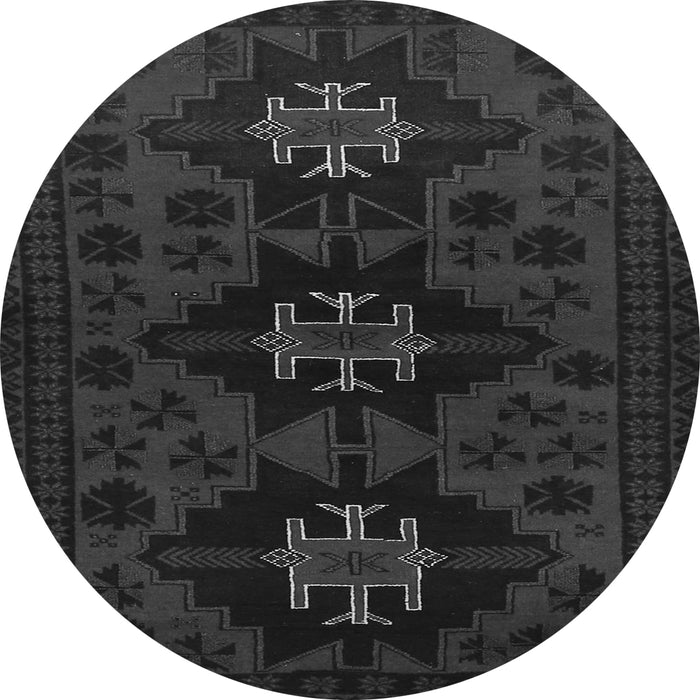 Square Persian Gray Traditional Rug, tr1753gry