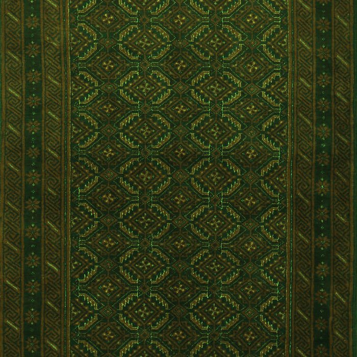 Serging Thickness of Machine Washable Persian Green Traditional Area Rugs, wshtr1754grn