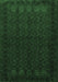 Machine Washable Persian Emerald Green Traditional Area Rugs, wshtr1754emgrn