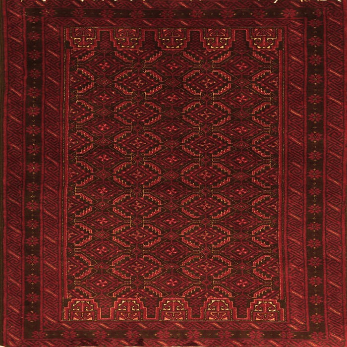 Serging Thickness of Persian Orange Traditional Rug, tr1754org