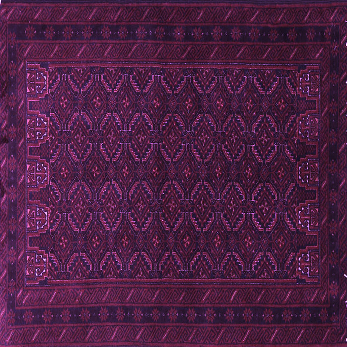 Square Machine Washable Persian Purple Traditional Area Rugs, wshtr1754pur