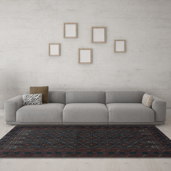 Machine Washable Persian Light Blue Traditional Rug in a Living Room, wshtr1754lblu