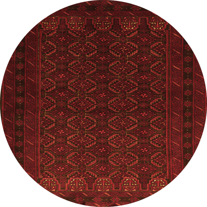 Square Persian Orange Traditional Rug, tr1754org