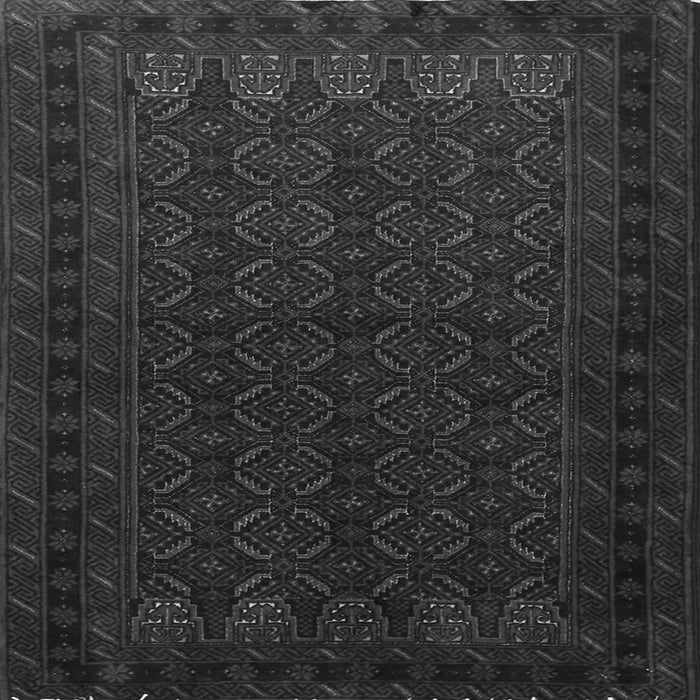 Round Machine Washable Persian Gray Traditional Rug, wshtr1754gry