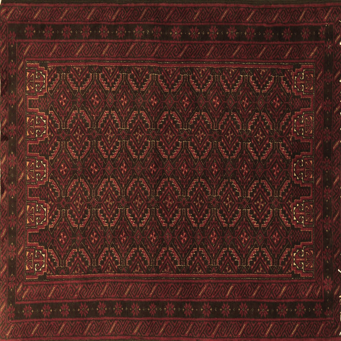 Square Persian Brown Traditional Rug, tr1754brn