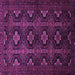 Square Machine Washable Persian Purple Traditional Area Rugs, wshtr1755pur