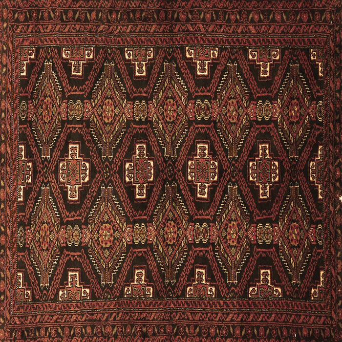 Square Persian Brown Traditional Rug, tr1755brn