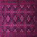 Square Machine Washable Persian Pink Traditional Rug, wshtr1755pnk