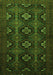 Serging Thickness of Machine Washable Persian Green Traditional Area Rugs, wshtr1755grn