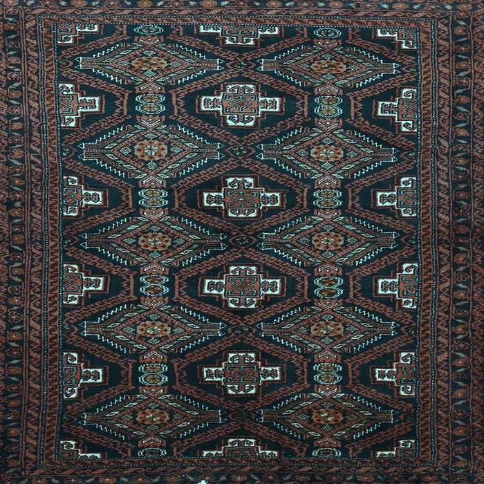 Square Machine Washable Persian Light Blue Traditional Rug, wshtr1755lblu
