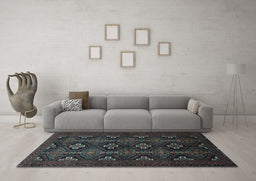 Machine Washable Persian Light Blue Traditional Rug in a Living Room, wshtr1755lblu