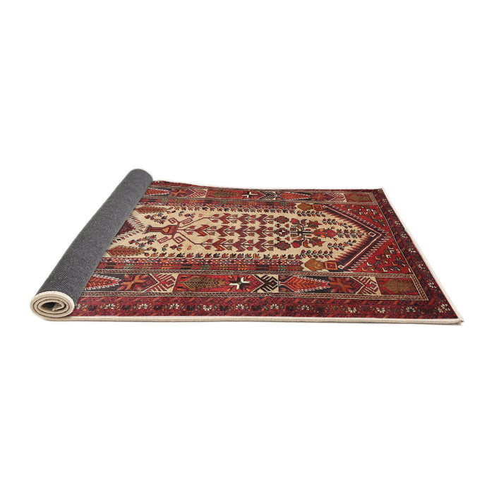 Sideview of Traditional Sunrise Orange Persian Rug, tr1756