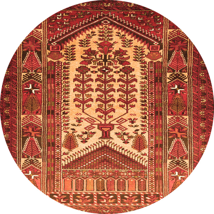 Machine Washable Persian Orange Traditional Area Rugs, wshtr1756org