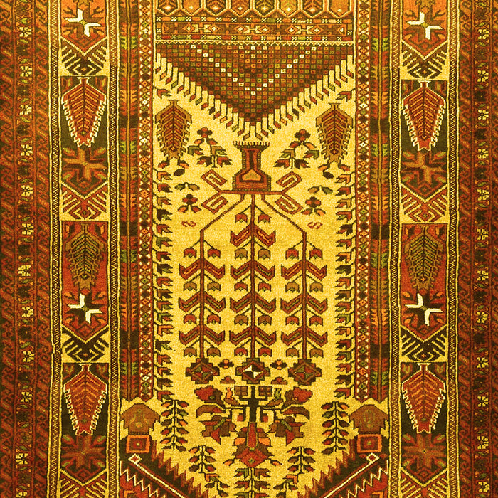 Machine Washable Persian Yellow Traditional Rug, wshtr1756yw
