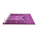 Sideview of Machine Washable Persian Purple Traditional Area Rugs, wshtr1756pur