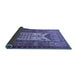 Sideview of Persian Blue Traditional Rug, tr1756blu