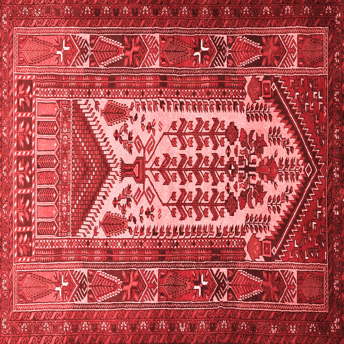 Machine Washable Persian Red Traditional Rug, wshtr1756red