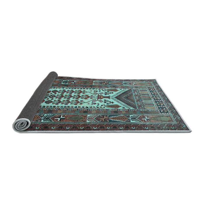 Sideview of Persian Light Blue Traditional Rug, tr1756lblu
