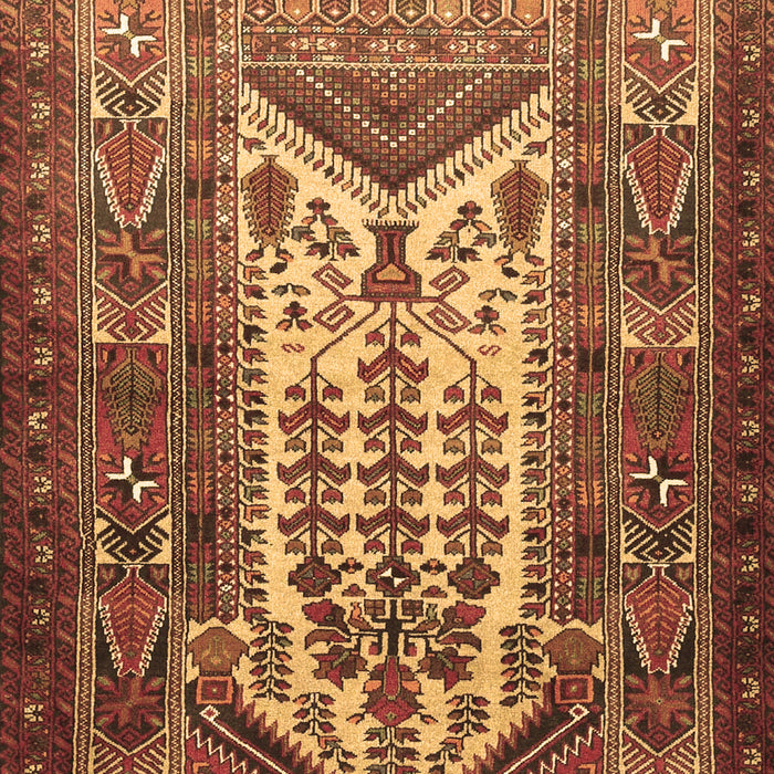 Machine Washable Persian Brown Traditional Rug, wshtr1756brn