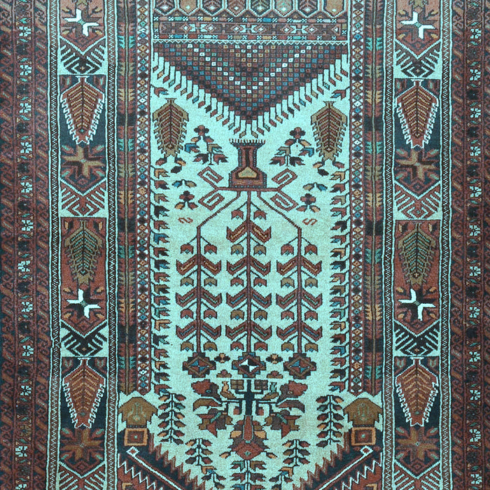 Machine Washable Persian Light Blue Traditional Rug, wshtr1756lblu