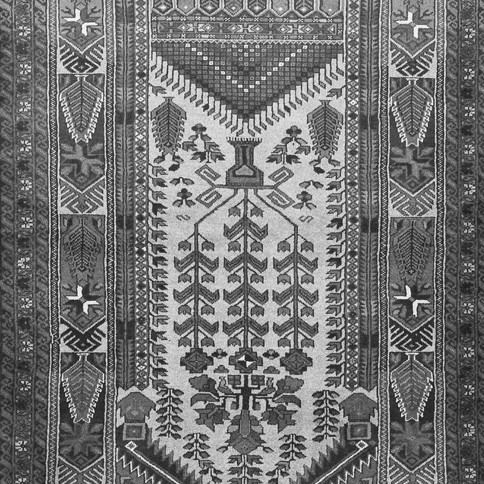 Serging Thickness of Machine Washable Persian Gray Traditional Rug, wshtr1756gry