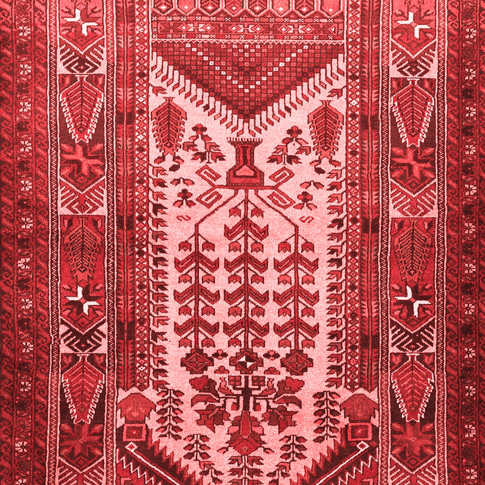 Machine Washable Persian Red Traditional Rug, wshtr1756red