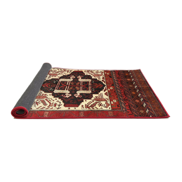 Sideview of Traditional Rust Pink Persian Rug, tr1757
