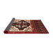 Sideview of Traditional Rust Pink Persian Rug, tr1757