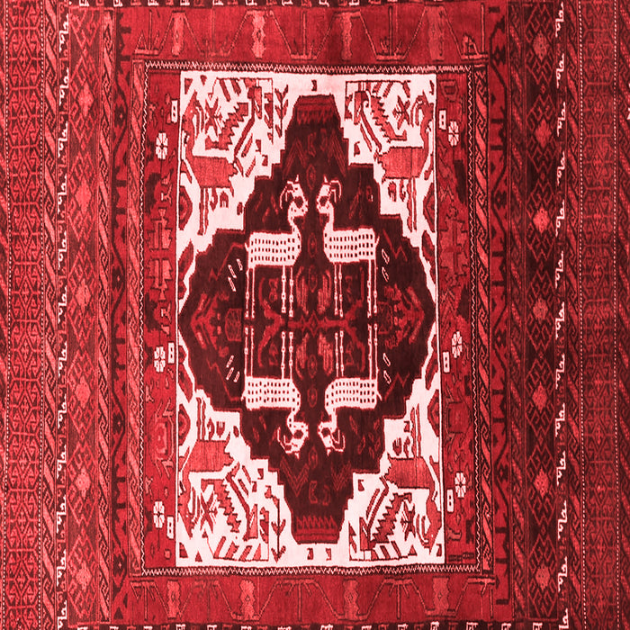 Machine Washable Persian Red Traditional Rug, wshtr1757red