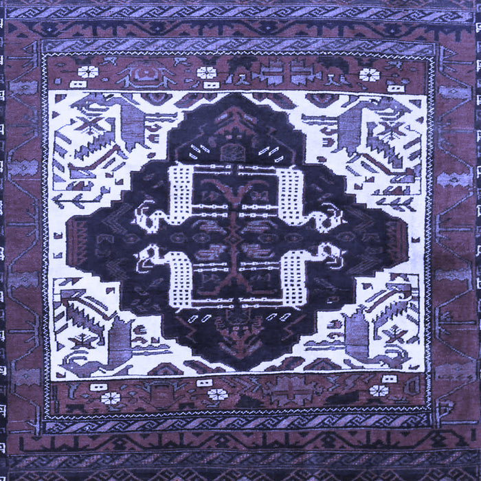 Machine Washable Persian Blue Traditional Rug, wshtr1757blu