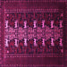 Square Animal Pink Traditional Rug, tr1758pnk