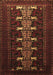 Animal Brown Traditional Rug, tr1758brn