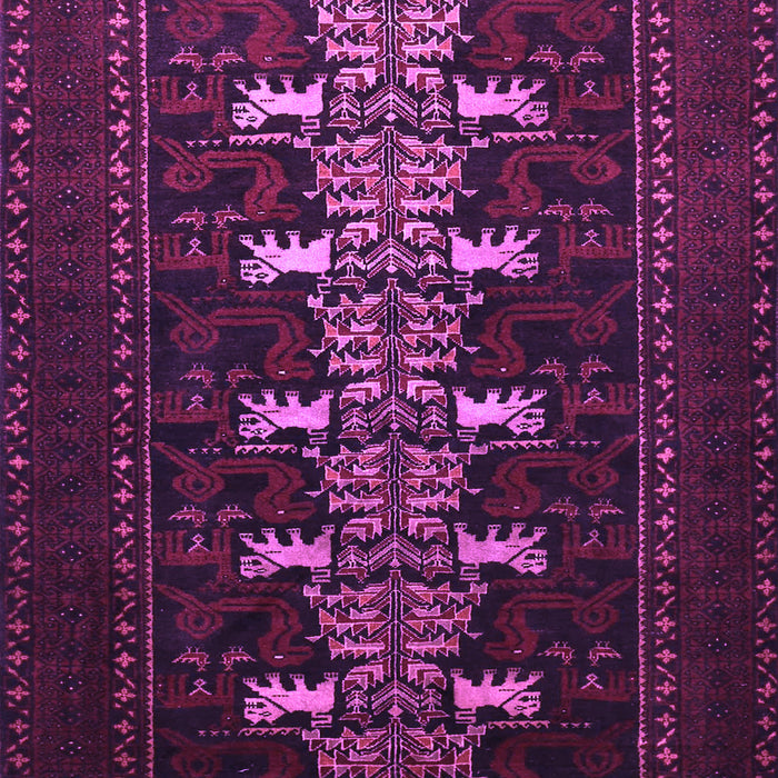 Animal Purple Traditional Rug, tr1758pur