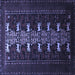 Square Animal Blue Traditional Rug, tr1758blu