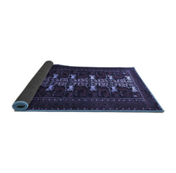 Sideview of Animal Blue Traditional Rug, tr1758blu