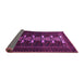 Sideview of Animal Purple Traditional Rug, tr1758pur