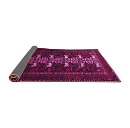 Sideview of Animal Pink Traditional Rug, tr1758pnk