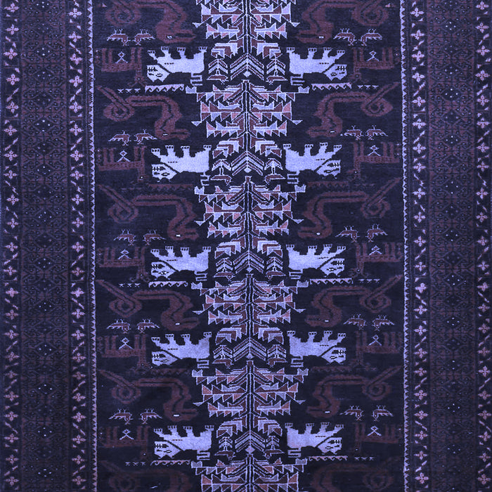 Machine Washable Animal Blue Traditional Rug, wshtr1758blu