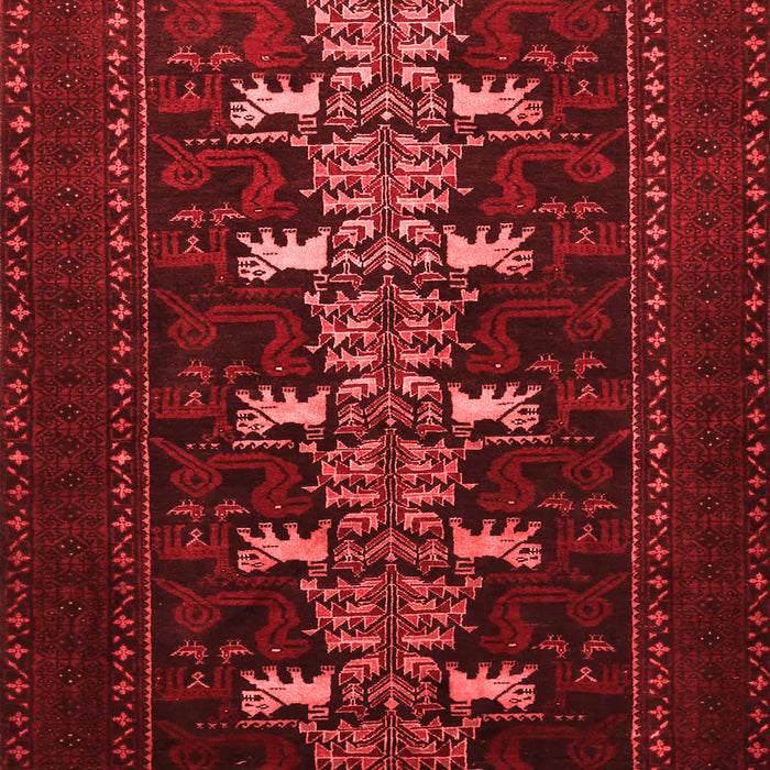 Animal Red Traditional Area Rugs