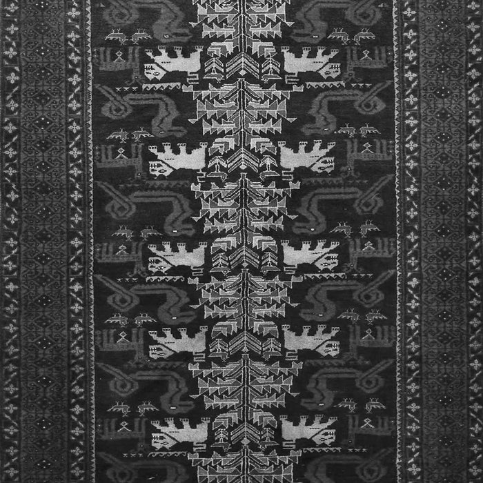 Animal Gray Traditional Rug, tr1758gry