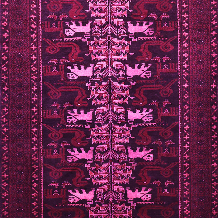 Machine Washable Animal Pink Traditional Rug, wshtr1758pnk