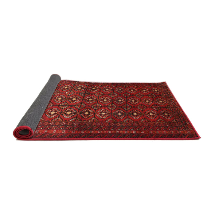 Sideview of Traditional Fire Brick Red Southwestern Rug, tr1759