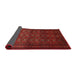 Sideview of Traditional Fire Brick Red Southwestern Rug, tr1759