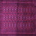 Square Southwestern Purple Country Rug, tr1759pur